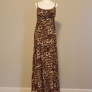 🥠Vintage maxi leopard dress